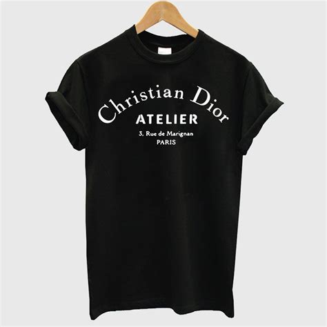 dior t shirt logo|christian dior paris t shirt.